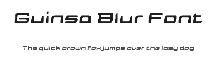 Guinsa Blur Font by craftsupplyco — Display Font