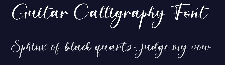 Guitar Calligraphy Font by creativeletter — Script Handwritten Font — thumbnail 2