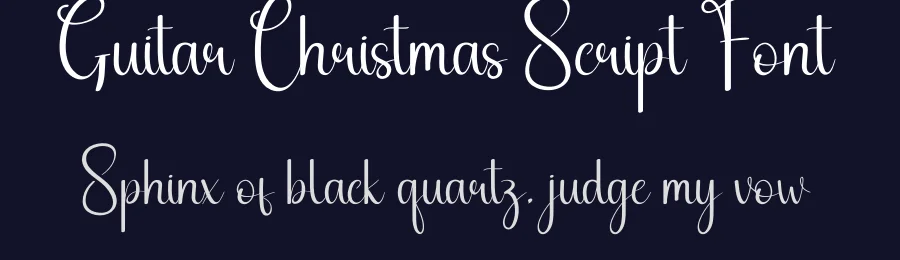 Guitar Christmas Script Font by andikastudio — Script Handwritten Font — thumbnail 2