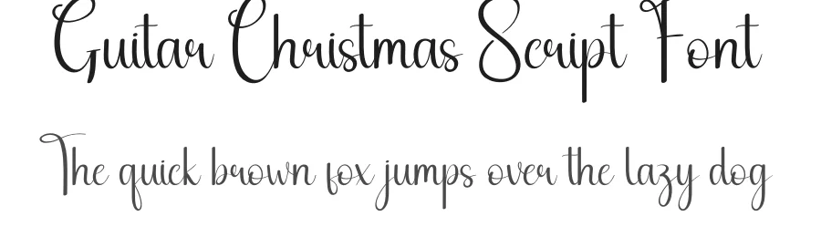 Guitar Christmas Script Font by andikastudio — Script Handwritten Font