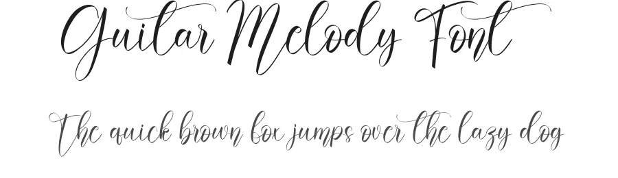 Guitar Melody Font by creativeletter — Script Handwritten Font