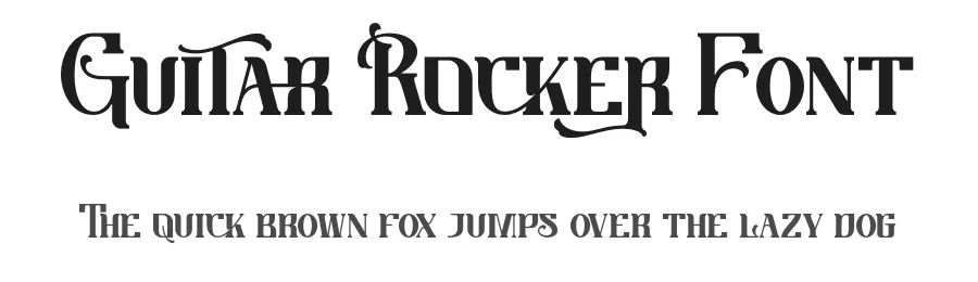 Guitar Rocker Font by Thomas Aradea — Display Font