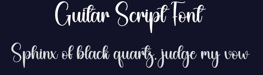 Guitar Script Font by creativeletter — Script Handwritten Font — thumbnail 2
