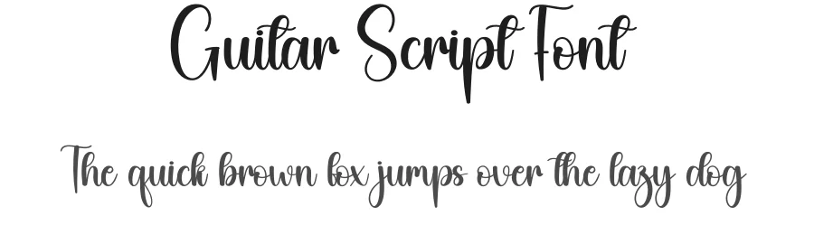 Guitar Script Font by creativeletter — Script Handwritten Font