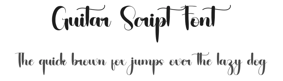 Guitar Script Font by inermediaSTUDIO — Script Handwritten Font