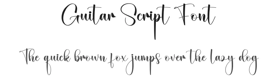 Guitar Script Font by creativeletter — Script Handwritten Font