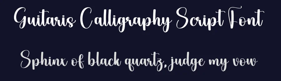 Guitaris Calligraphy Script Font by creativeletter — Script Handwritten Font — thumbnail 2
