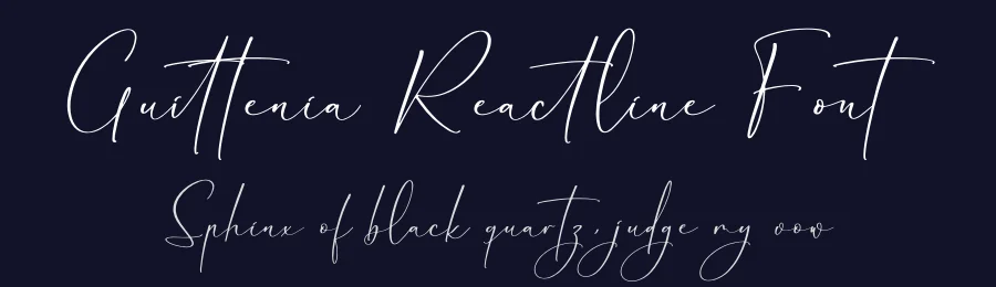 Guittenia Reactline Font by letterfabric — Script Handwritten Font — thumbnail 2