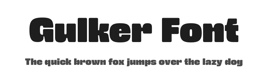 Gulker Font by Almarkha Type — Display Font