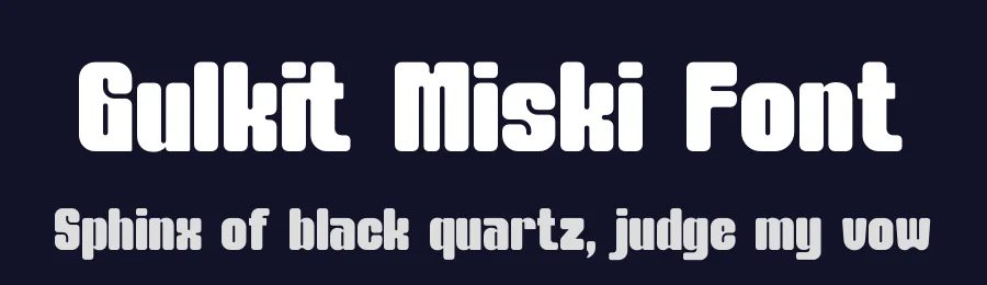 Gulkit Miski Font by Denustudios — Decorative Font — thumbnail 2