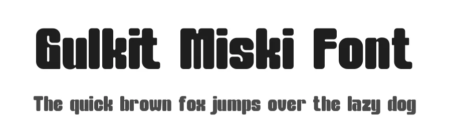 Gulkit Miski Font by Denustudios — Decorative Font