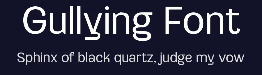 Gullying Font by Din Studio — Sans Serif Font — thumbnail 2