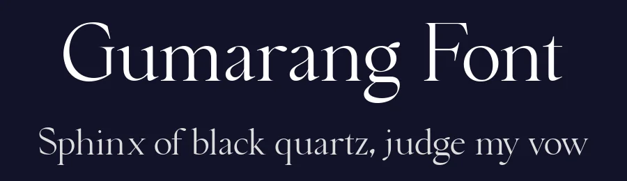 Gumarang Font by Four Lines Std — Serif Font — thumbnail 2