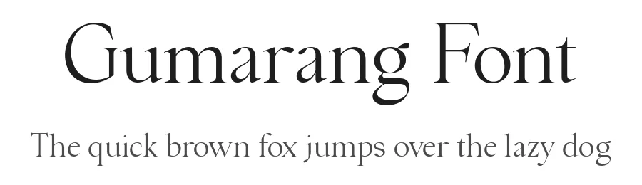 Gumarang Font by Four Lines Std — Serif Font