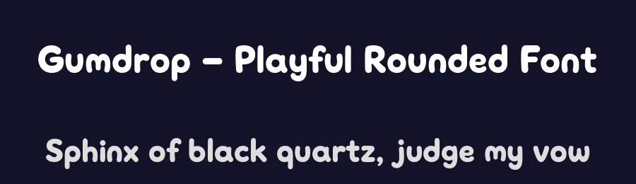 Gumdrop – Playful Rounded Font by letterhanna — Display Font — thumbnail 2