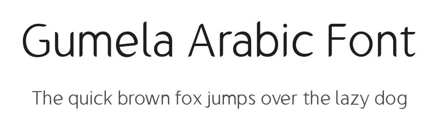 Gumela Arabic Font by namelatype — Serif Font
