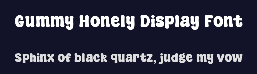 Gummy Honely Display Font by Bellinghamtype Foundry — Display Font — thumbnail 2