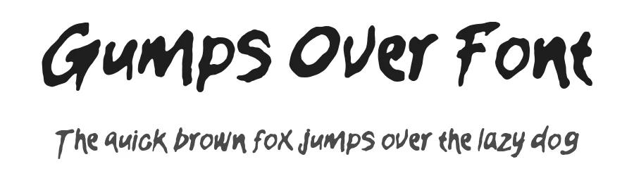 Gumps Over Font by enxyclo — Script Handwritten Font