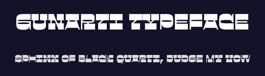 Gunarti Typeface by zarmatype — Display Font — thumbnail 2