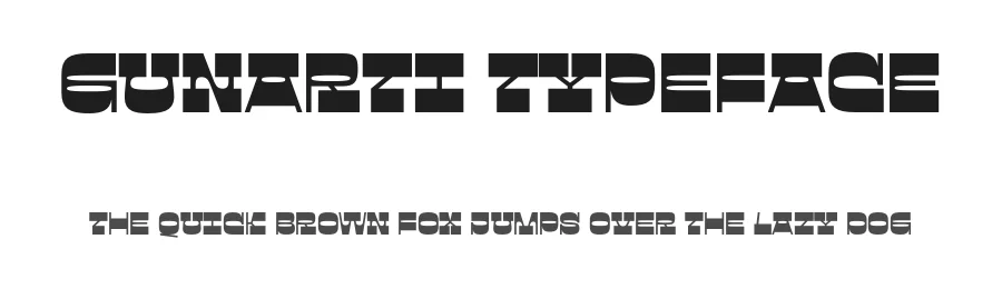 Gunarti Typeface by zarmatype — Display Font