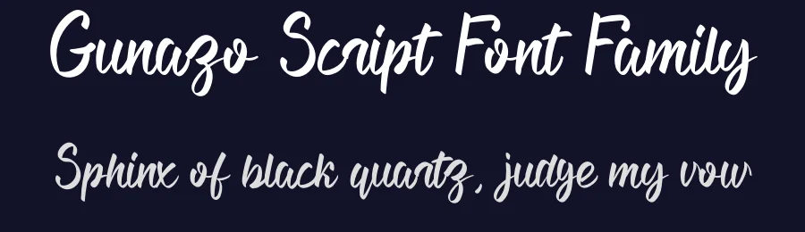 Gunazo Script Font Family by andikastudio — Script Handwritten Font — thumbnail 2