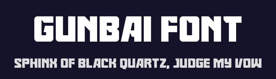 Gunbai Font by Iconian Fonts — Display Font — thumbnail 2