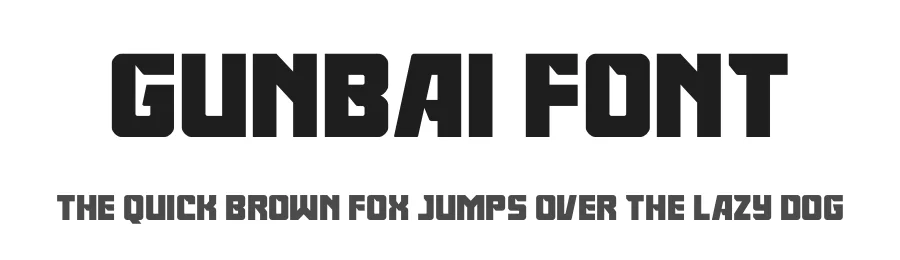 Gunbai Font by Iconian Fonts — Display Font