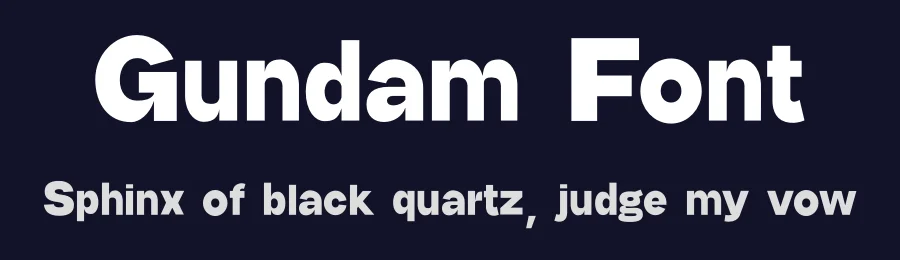 Gundam Font by firstype — Sans Serif Font — thumbnail 2