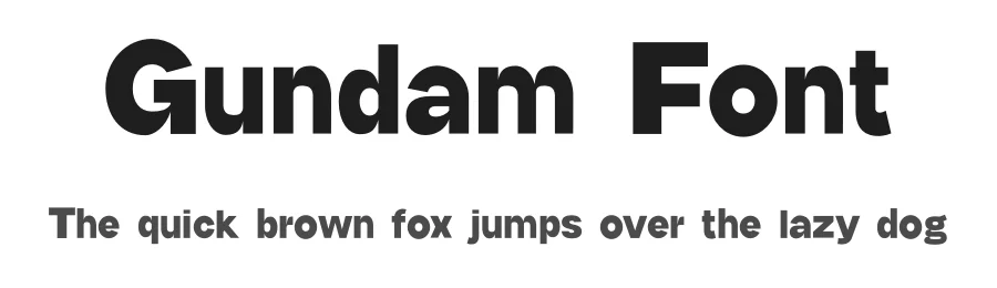 Gundam Font by firstype — Sans Serif Font