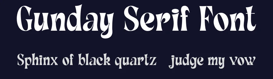 Gunday Serif Font by craftsupplyco — Display Font — thumbnail 2