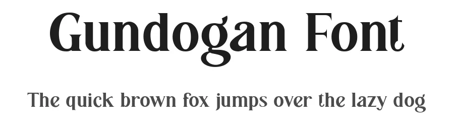 Gundogan Font by bearydsgn — Display Font