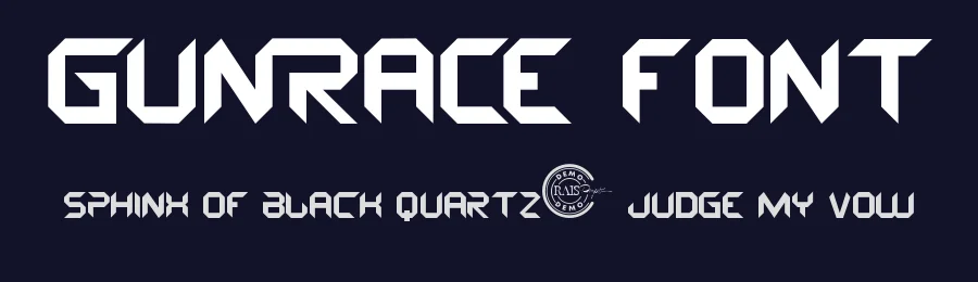 Gunrace Font by RaisProject — Display Font — thumbnail 2
