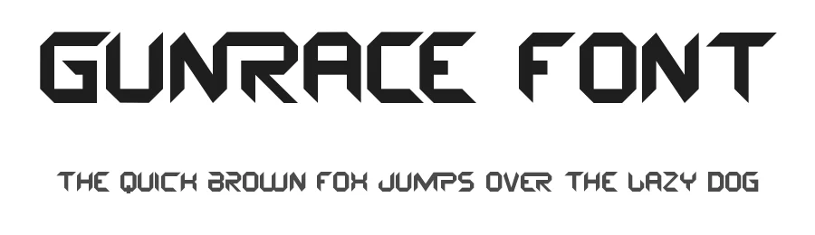 Gunrace Font by RaisProject — Display Font