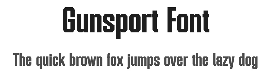 Gunsport Font by TypeLogue — Display Font
