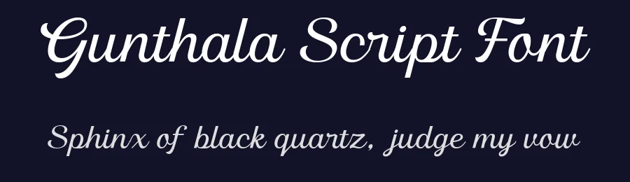 Gunthala Script Font by Violetnatural — Decorative Font — thumbnail 2