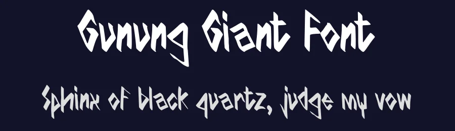 Gunung Giant Font by Rachmad bagus f — Script Handwritten Font — thumbnail 2