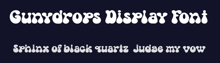 Gunydrops Display Font by Dharmas Studio — Display Font — thumbnail 2