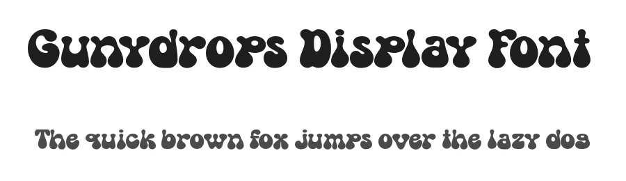 Gunydrops Display Font by Dharmas Studio — Display Font