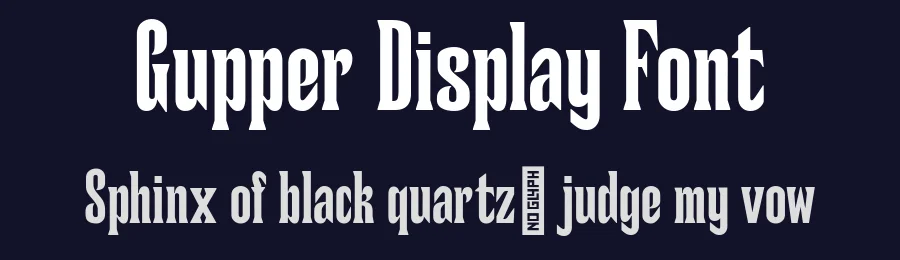 Gupper Display Font by Giulia Boggio — Display Font — thumbnail 2