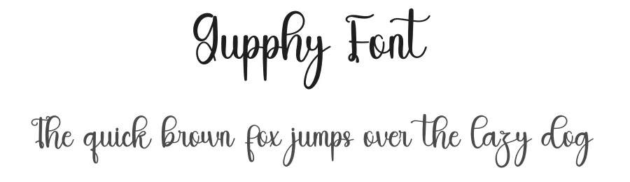 Gupphy Font by inermediaSTUDIO — Script Handwritten Font