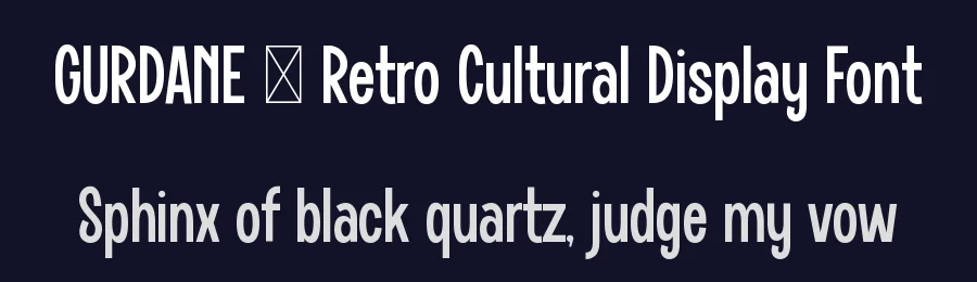 GURDANE – Retro Cultural Display Font by Rautan — Display Font — thumbnail 2