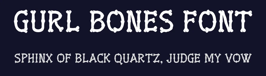 Gurl Bones Font by Artisan Template — Decorative Font — thumbnail 2