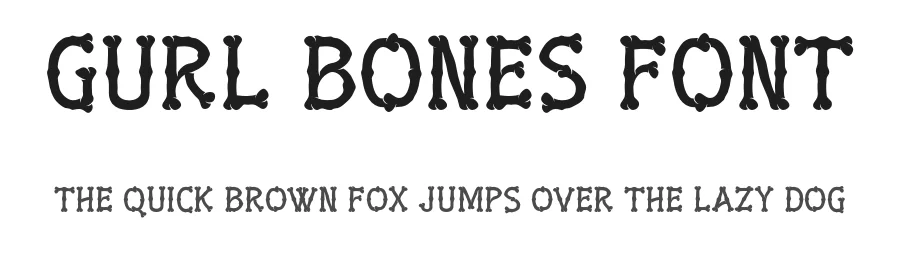 Gurl Bones Font by Artisan Template — Decorative Font