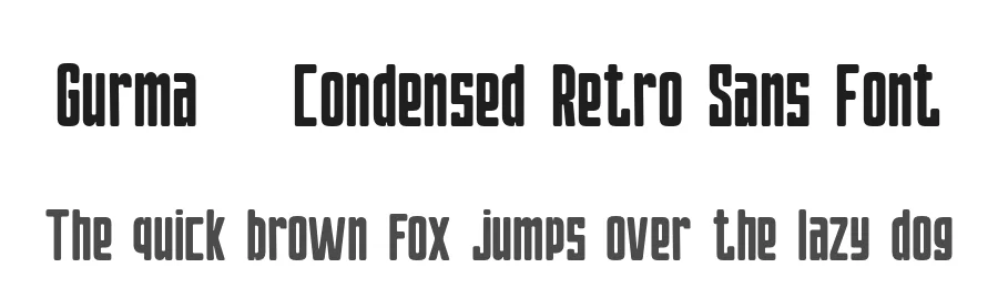 Gurma – Condensed Retro Sans Font by pandekastudio — Display Font