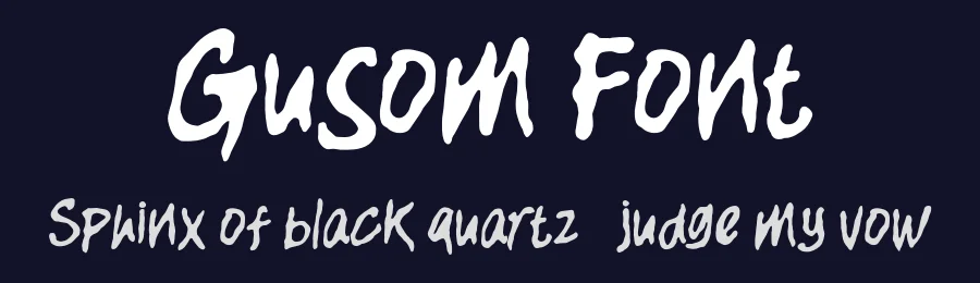 Gusom Font by enxyclo — Decorative Font — thumbnail 2