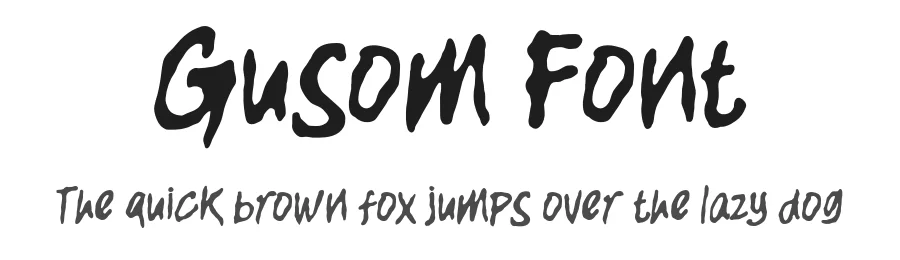 Gusom Font by enxyclo — Decorative Font