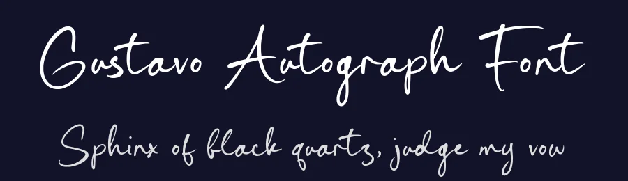 Gustavo Autograph Font by Timur type — Script Handwritten Font — thumbnail 2