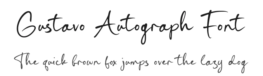 Gustavo Autograph Font by Timur type — Script Handwritten Font