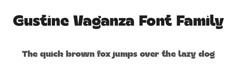 Gustine Vaganza Font Family by Natalie Rauch — Sans Serif Font