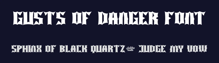 Gusts Of Danger Font by noahtype — Blackletter Font — thumbnail 2